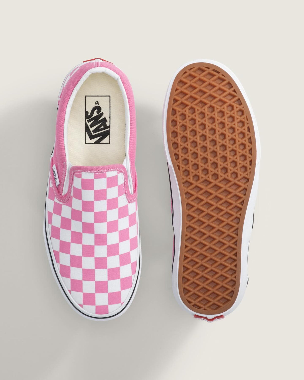 Vans Checkerboard Classic Pink Slip-on