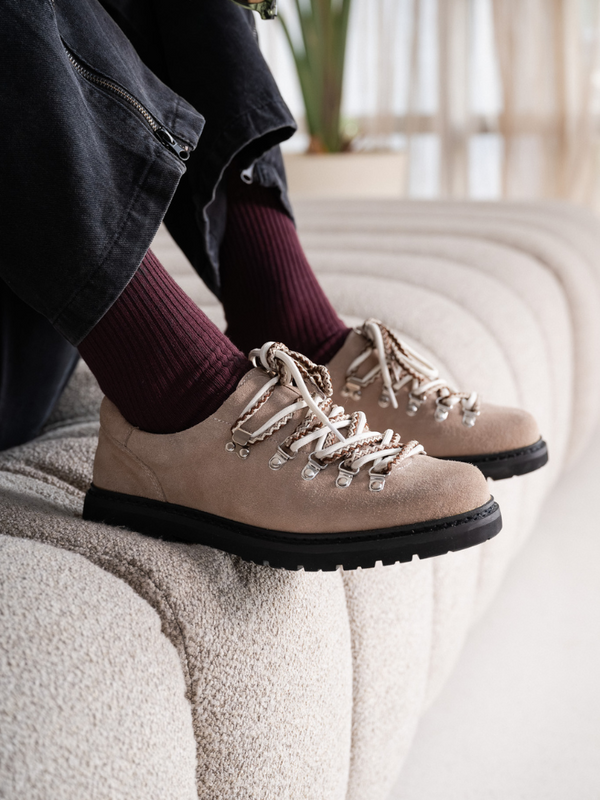 Circle Cage Mountain Derby Shoes Beige/Dusty Grace