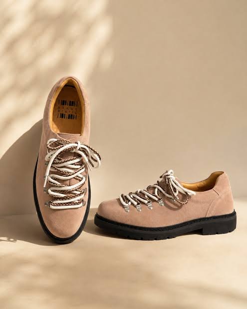 Circle Cage Mountain Derby Shoes Beige/Dusty Grace